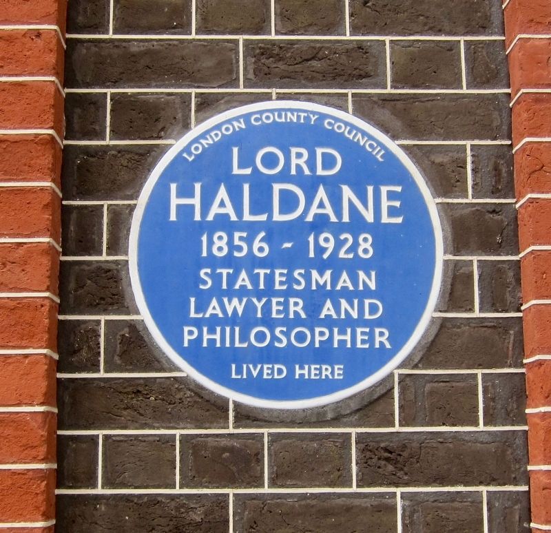 Lord Haldane Marker image. Click for full size.