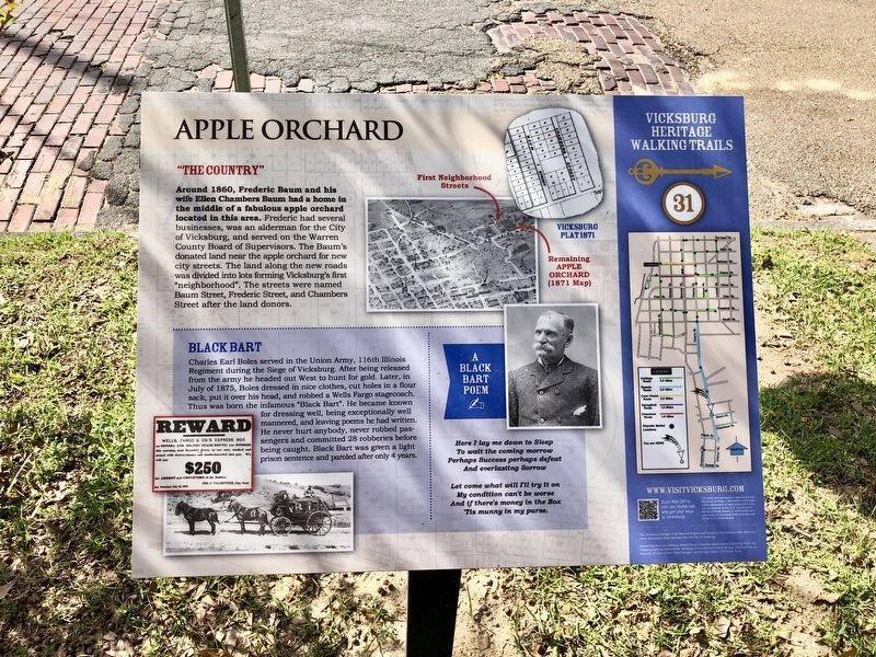 Apple Orchard Marker image. Click for full size.