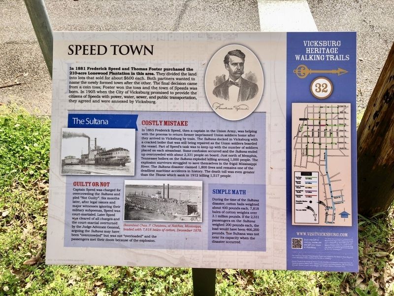 Speed Town Marker. Click for full size. Speed Town Marker image. Click for full size.