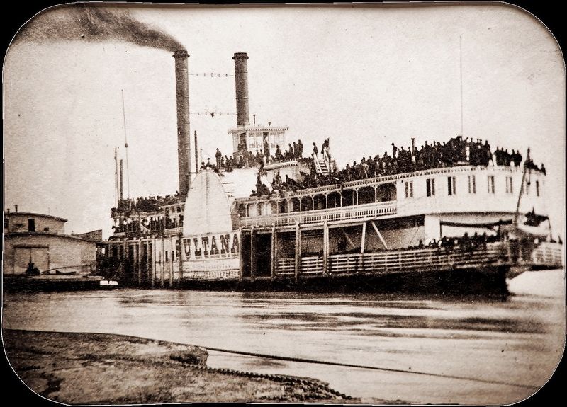 The Sultana - Mississippi River side-wheel steamboat. image. Click for full size.