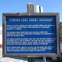 Florida East Coast Railroad Marker image, Touch for more information