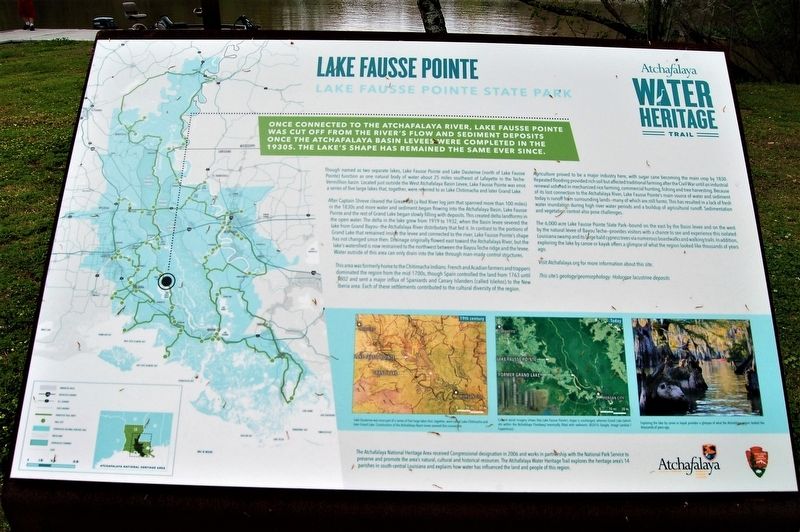 Lake Fausse Point Marker image. Click for full size.