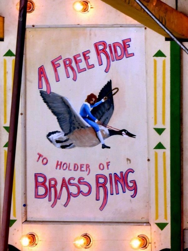 A Free Ride<br>To Holder of<br>Brass Ring image. Click for full size.