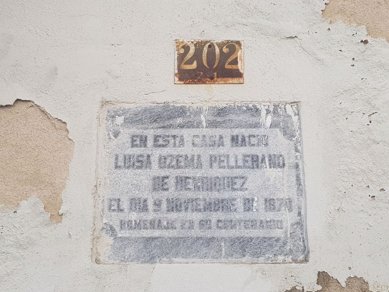 Luisa Ozema Pellerano de Henríquez Marker. Click for full size. Luisa Ozema Pellerano de Henríquez Marker image. Click for full size.