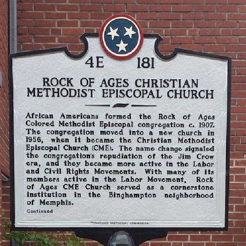 4E - 181 Rock of Ages Christian Methodist Episcopal Church image. Click for full size.