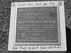 Haymarket Martyrs Monument Marker. Click for full size. Haymarket Martyrs Monument Marker image. Click for full size.