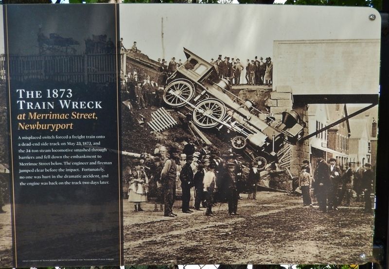 The 1873 Train Wreck Marker image. Click for full size.