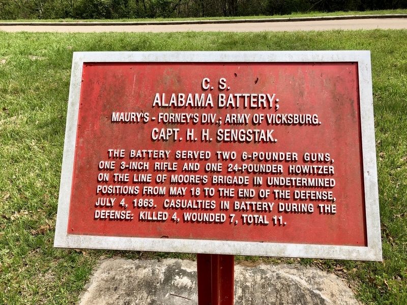 <small>C.S.</small> Alabama Battery; Marker image. Click for full size.