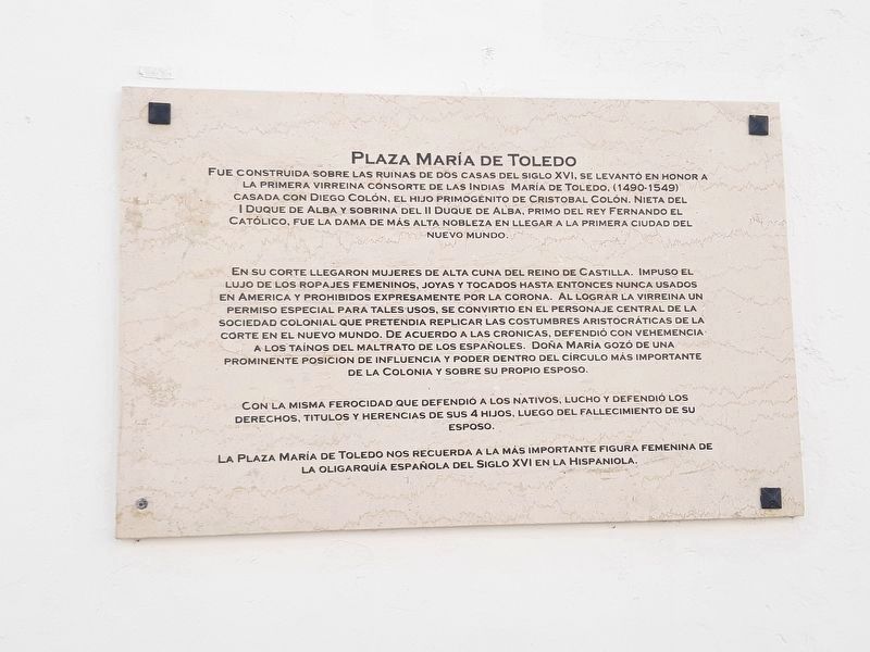 María Toledo Square Marker image. Click for full size.