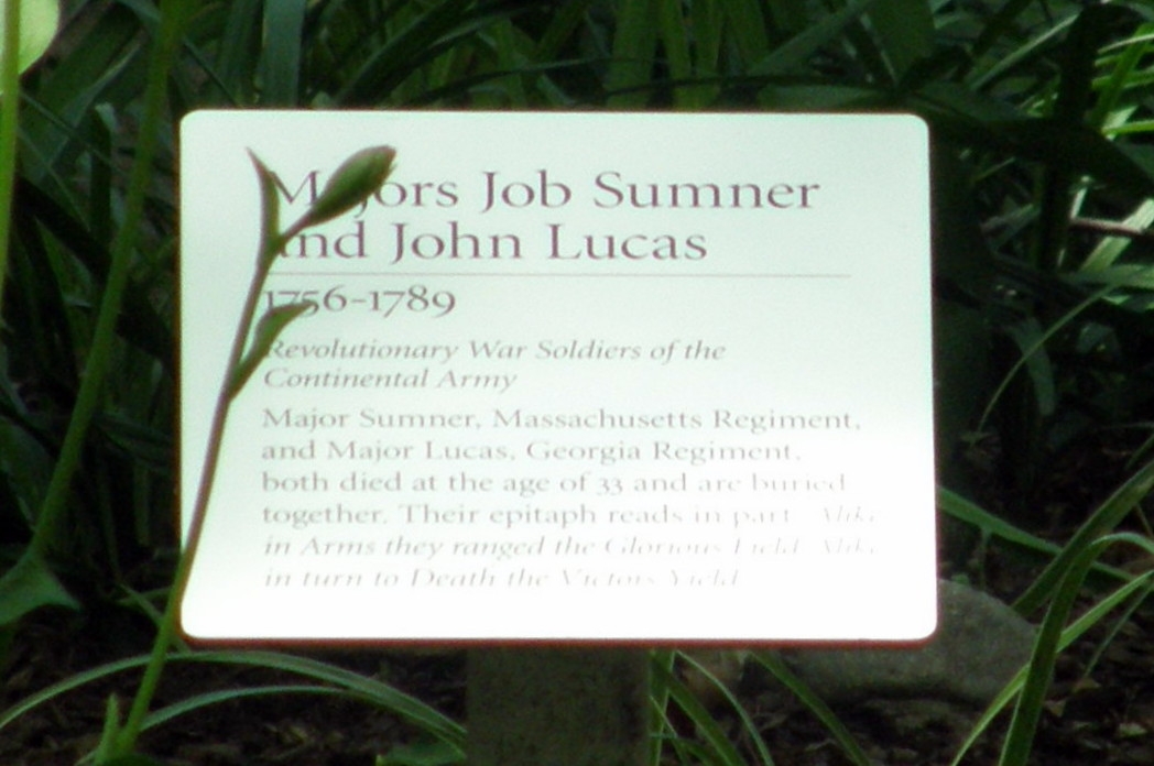 Majors Job Sumner and John Lucas Marker