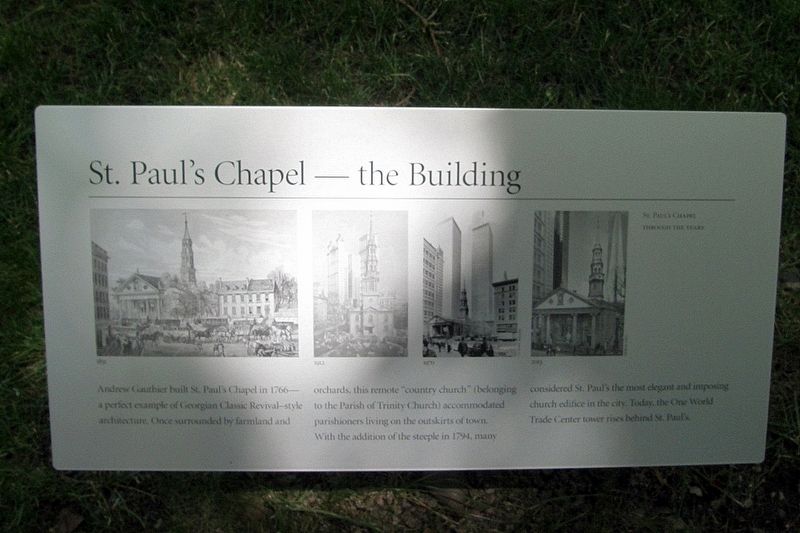 St. Paul's Chapel - the Building Marker image. Click for full size.