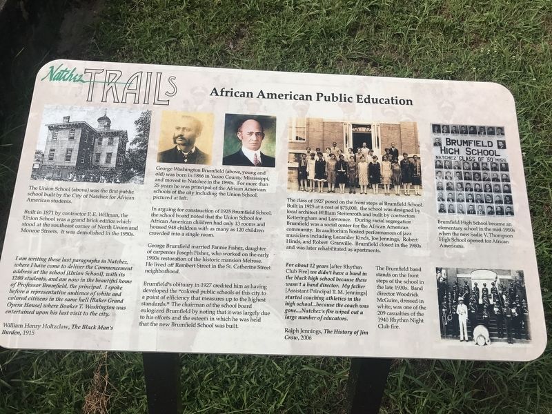African American Public Education Marker image. Click for full size.