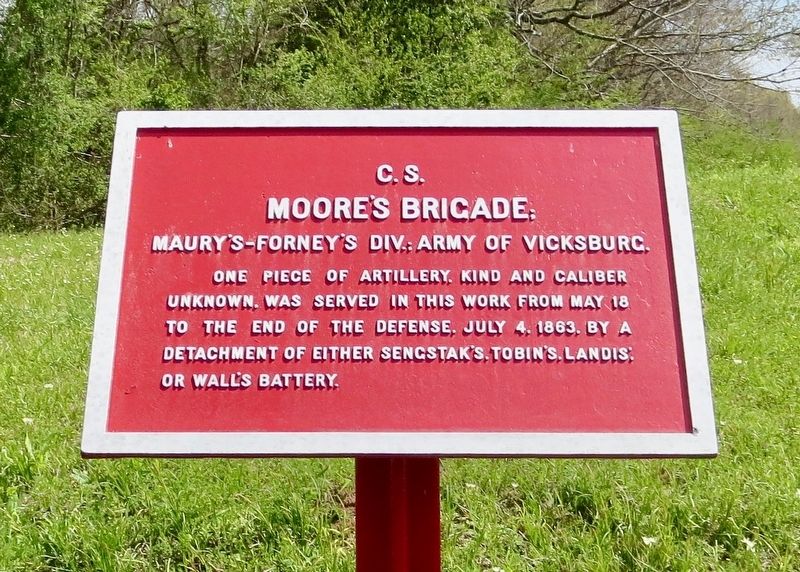 <small>C.S.</small> Moore's Brigade Marker image. Click for full size.