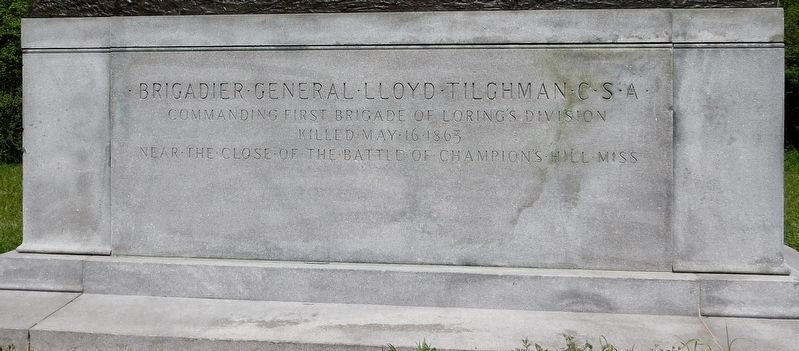 Lloyd Tilghman Memorial Marker. Click for full size. Lloyd Tilghman Memorial Marker image. Click for full size.