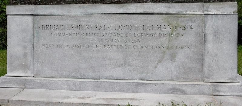 Lloyd Tilghman Memorial Marker image. Click for full size.