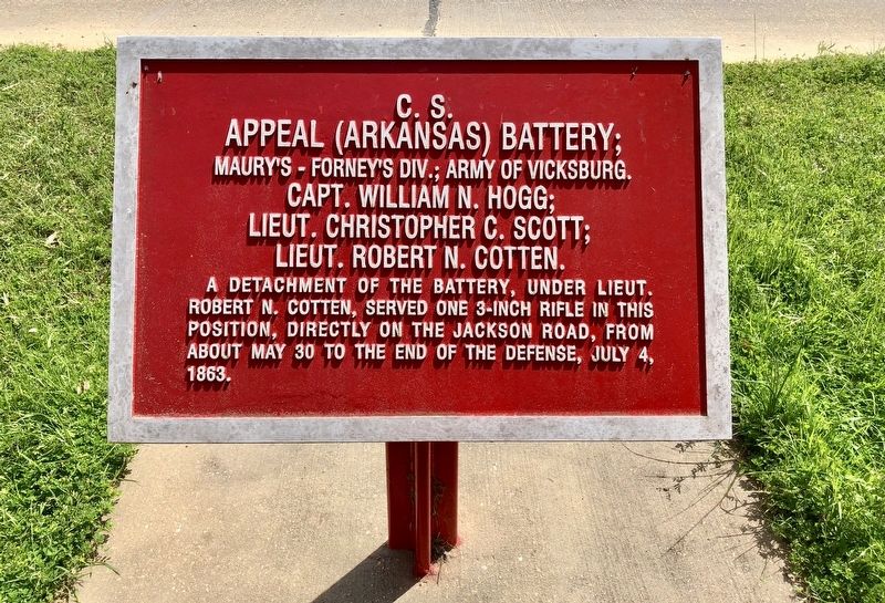 C.S. Appeal (Arkansas) Battery; Marker. Click for full size. C.S. Appeal (Arkansas) Battery; Marker image. Click for full size.