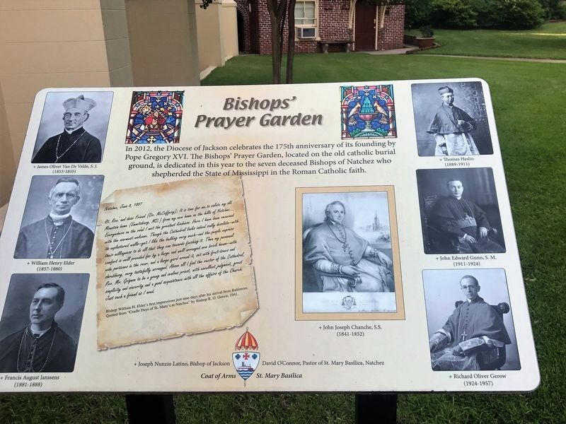 Bishops' Prayer Garden Marker. Click for full size. Bishops' Prayer Garden Marker image. Click for full size.