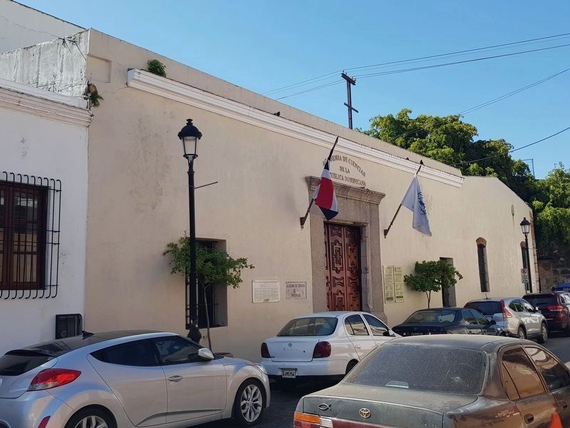 The Academy of Sciences Building of the Dominican Republic and Marker. Click for full size. The Academy of Sciences Building of the Dominican Republic and Marker image. Click for full size.