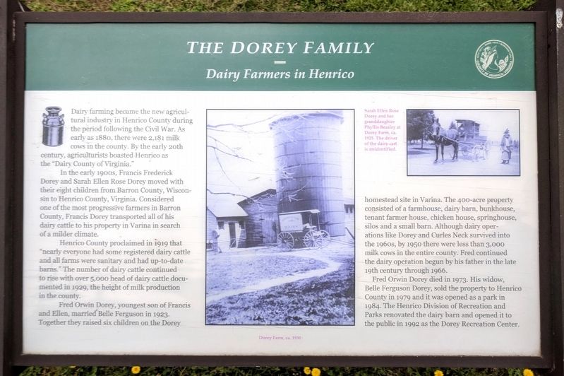 The Dorey Family Marker image. Click for full size.