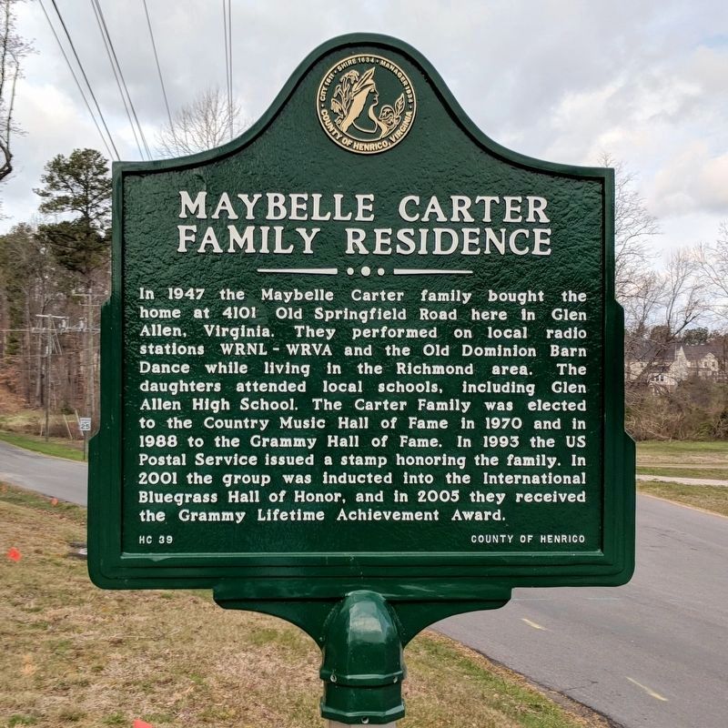 Maybelle Carter Family Residence Marker image. Click for full size.