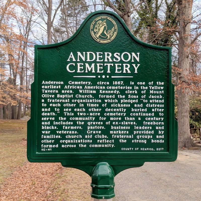 Anderson Cemetery Marker image. Click for full size.