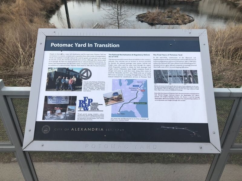 Potomac Yard in Transition Marker image. Click for full size.