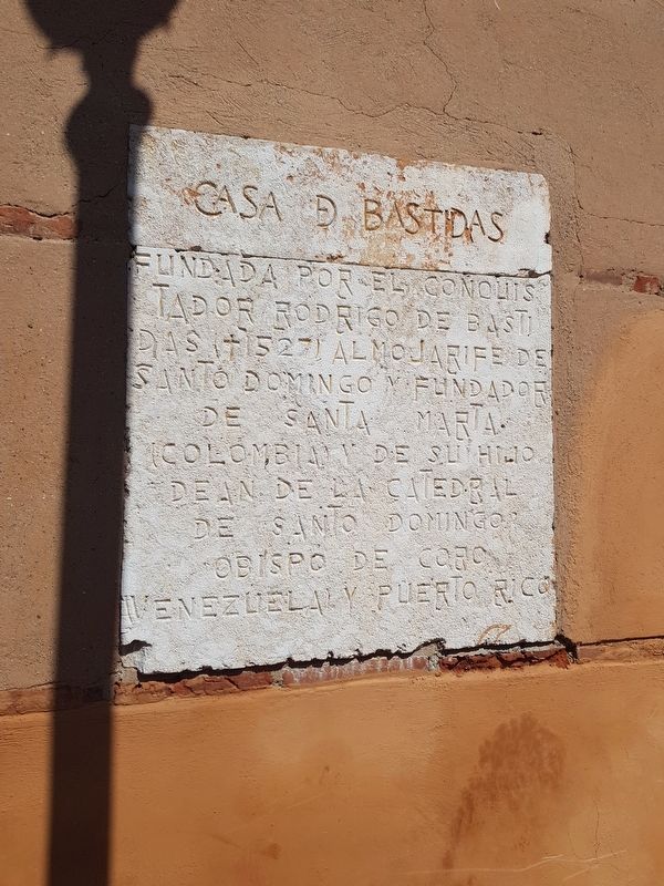 The Bastidas House Marker image. Click for full size.