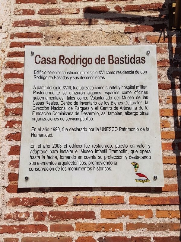 The Bastidas House additional Marker image. Click for full size.