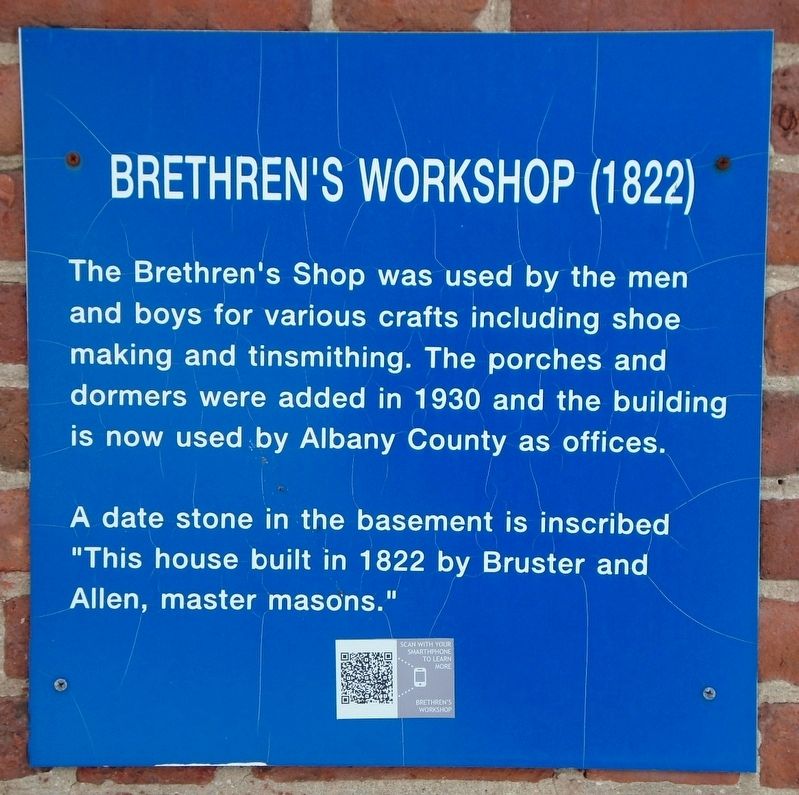 Brethren's Workshop (1822) Marker image. Click for full size.
