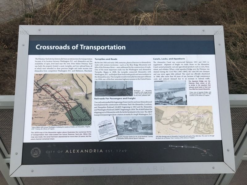 Crossroads of Transportation Marker. Click for full size. Crossroads of Transportation Marker image. Click for full size.