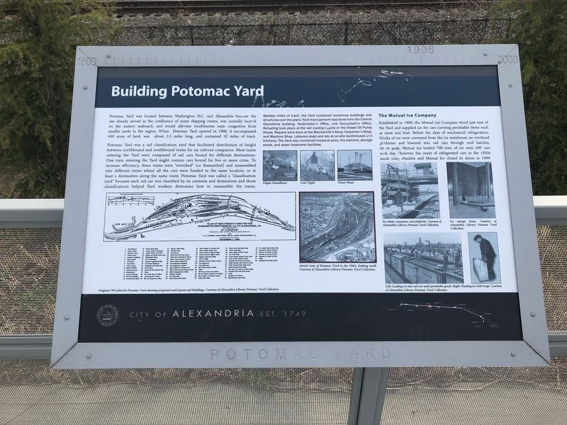 Building Potomac Yard Marker image. Click for full size.
