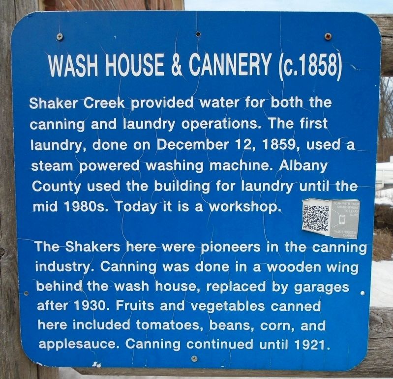 Wash House & Cannery (c.1858) Marker image. Click for full size.