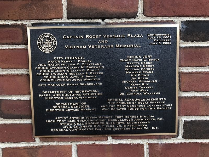 Plaque with commissioning and dedication information. Click for full size. Plaque with commissioning and dedication information image. Click for full size.