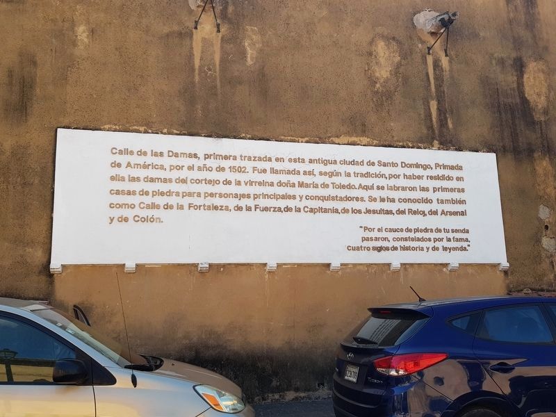 Calle de las Damas Marker. Click for full size. Calle de las Damas Marker image. Click for full size.