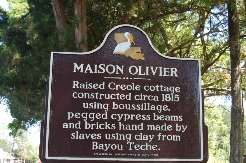 Maison Olivier Marker. Click for full size. Maison Olivier Marker image. Click for full size.