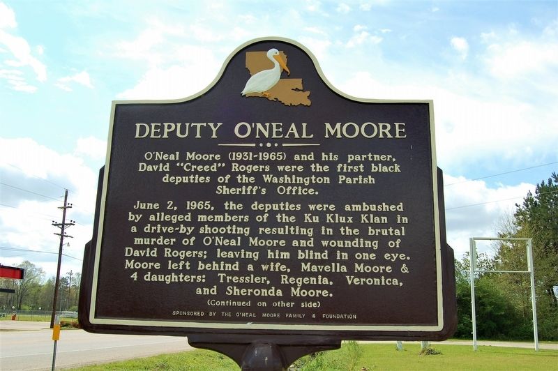 Deputy O'Neal Moore Marker image. Click for full size.