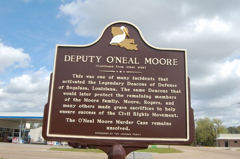 Deputy O'Neal Moore Marker image. Click for full size.