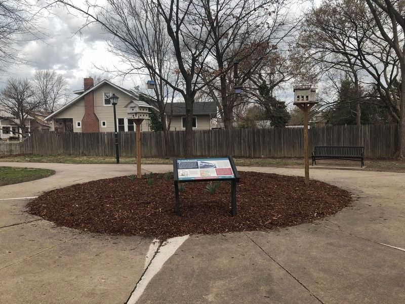 A second, larger plaque is nearby in Charles W. Hill Park image. Click for full size.