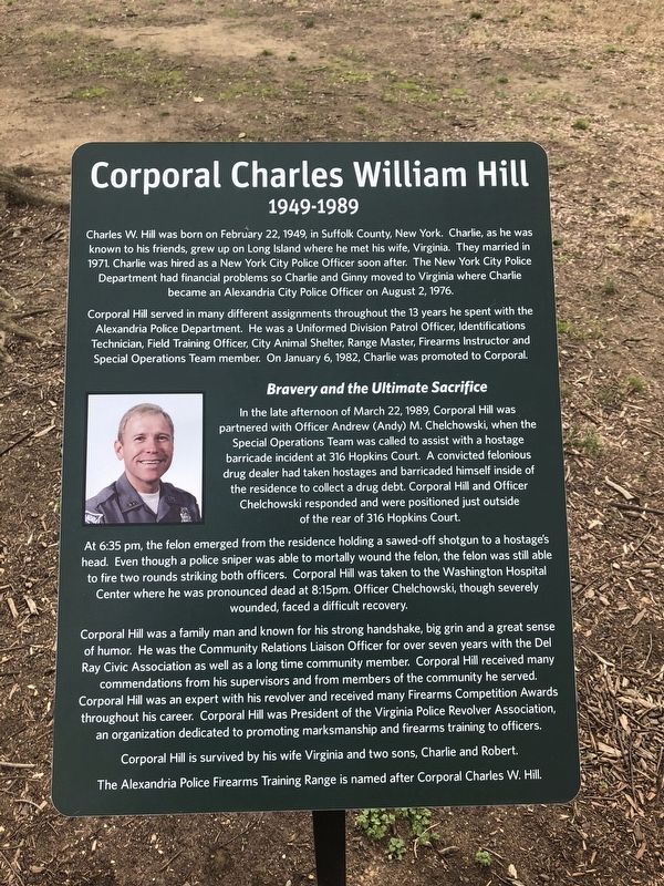 Corporal Charles William Hill Marker image. Click for full size.