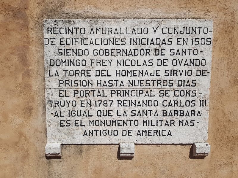 The Fortress of Santo Domingo Marker. Click for full size. The Fortress of Santo Domingo Marker image. Click for full size.