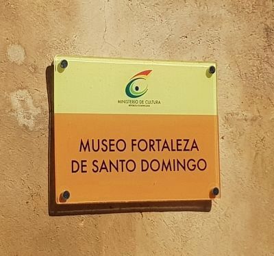 An informational sign for The Fortress of Santo Domingo. Click for full size. An informational sign for The Fortress of Santo Domingo image. Click for full size.