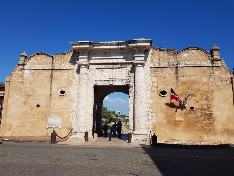 The Fortress of Santo Domingo and Marker. Click for full size. The Fortress of Santo Domingo and Marker image. Click for full size.