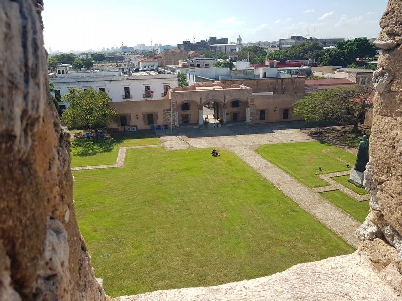 A view towards the west from the Tower at the Fortress of Santo Domingo. Click for full size. A view towards the west from the Tower at the Fortress of Santo Domingo image. Click for full size.