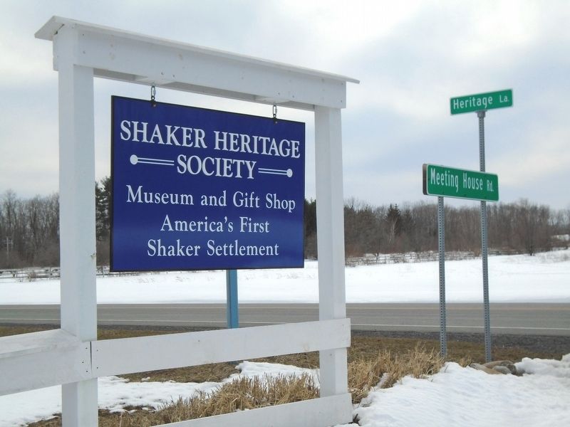 America's First Shaker Settlement Marker image. Click for full size.