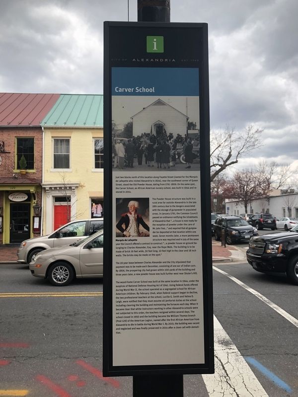 Carver School Marker image. Click for full size.
