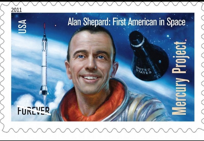 Alan Shepard: First American in Space image. Click for full size.