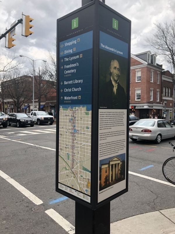 The Alexandria Lyceum Marker image. Click for full size.