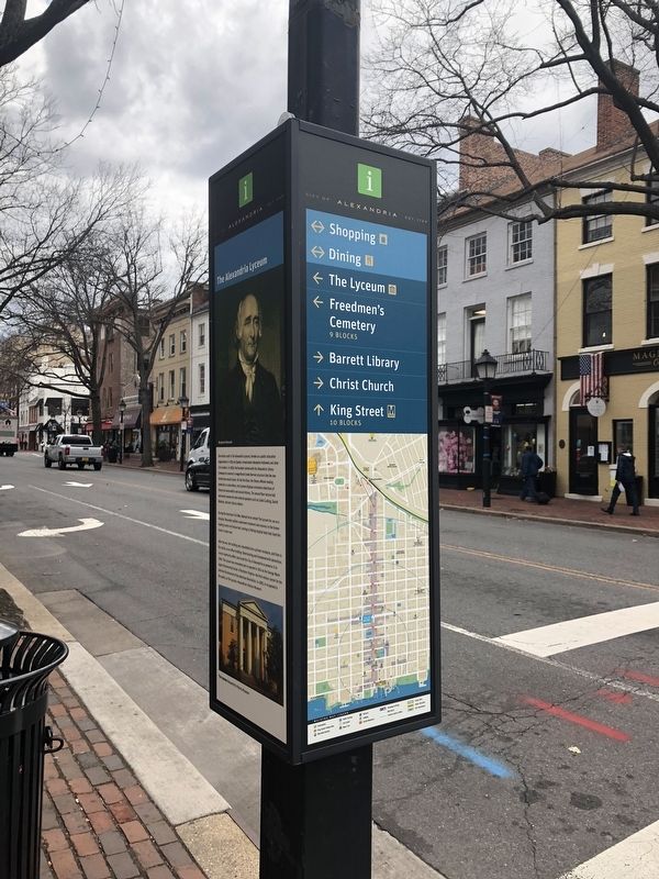 The Alexandria Lyceum Marker image. Click for full size.