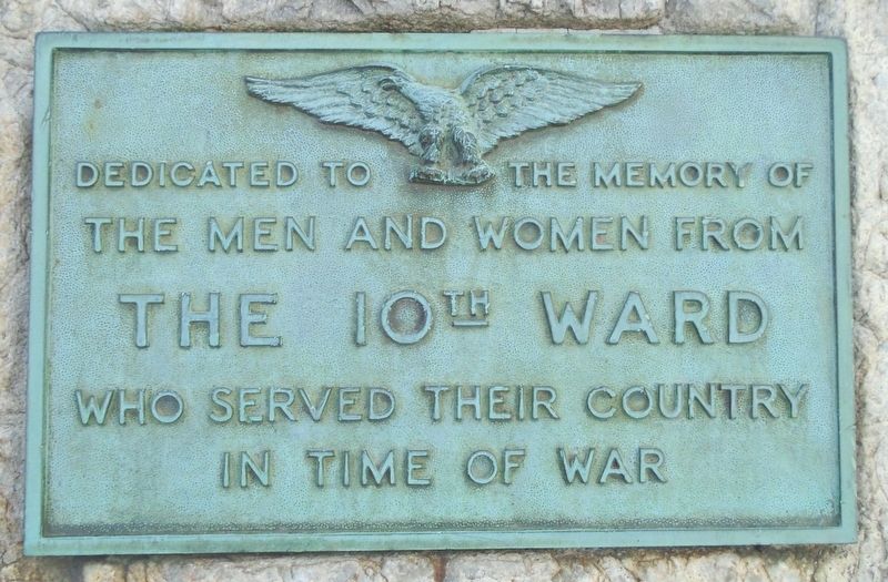 10th Ward War Memorial Marker image. Click for full size.