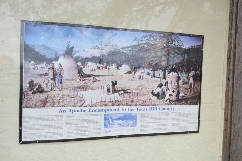 An Apache Encampment Marker. Click for full size. An Apache Encampment Marker image. Click for full size.